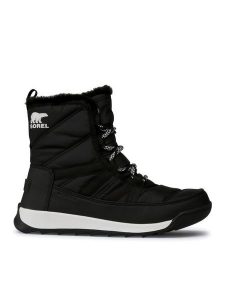 Sorel Śniegowce Whitney II Short Lace NL3820 Czarny. Czarne buty zimowe Sorel, z materiału, bez obcasa, bez zapięcia. Za 579,99 zł.