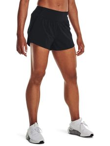 Under Armour Szorty funkcyjne "Vanish" w kolorze czarnym rozmiar: M. Czarne spodenki sportowe Under Armour, m, bez wzorów, z materiału, outdoorowe. Za 140,20 zł.
