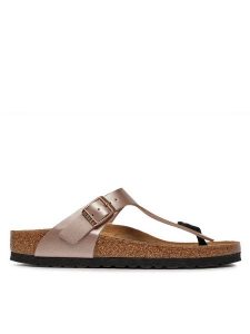 Birkenstock Japonki Gizeh 1023925 Różowy. Czerwone klapki Birkenstock, bez wzorów, ze skóry, bez obcasa. Za 399,00 zł.