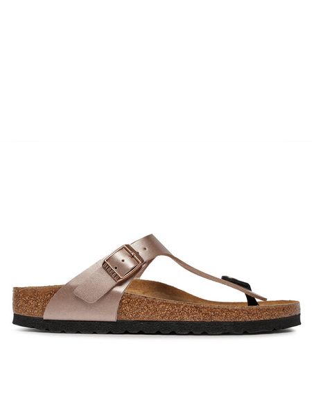 Birkenstock Japonki Gizeh 1023925 Różowy. Czerwone klapki Birkenstock, bez wzorów, ze skóry, bez obcasa. Za 399,00 zł.