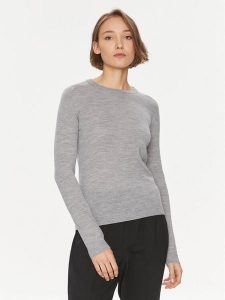 DAY BIRGER ÉT MIKKELSEN Sweter Annabelle 100023 Szary Regular Fit. Szare swetry klasyczne DAY Birger et Mikkelsen, l, z wełny, bez kołnierzyka. Za 419,99 zł.