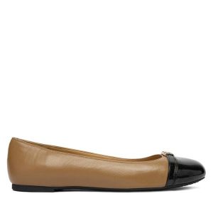 Baleriny MICHAEL Michael Kors. Brązowe balerinki MICHAEL Michael Kors, bez wzorów, bez obcasa, bez zapięcia. Za 419,99 zł.