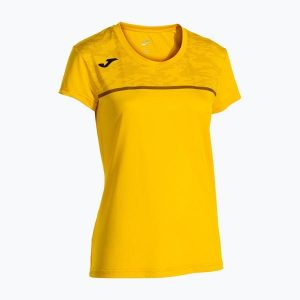 Koszulka do biegania damska Joma Record III. Żółte koszulki sportowe JOMA, bez wzorów, bez ramiączek, do biegania. Za 89,99 zł.