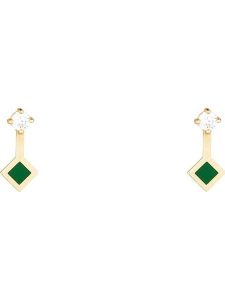 OR ÉCLAT Złote kolczyki-wkrętki "Prague" z cyrkoniami rozmiar: onesize. Zielone kolczyki OR ÉCLAT, z cyrkonią, złote. Za 304,99 zł.