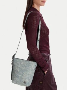 G-Star Raw Torebka EO-LDA8713 Niebieski. Niebieskie listonoszki G-Star Raw, bez wzorów, z materiału, bez dodatków. Za 199,99 zł.