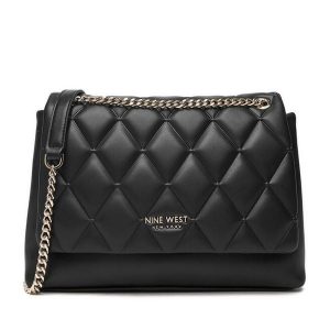 Torebka Nine West. Czarne torebki klasyczne Nine West, bez wzorów, bez dodatków. Za 199,99 zł.