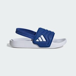 Klapki Adilette Estrap 2.0 Slides Children. Białe klapki ADIDAS, bez wzorów, bez obcasa. Za 109,00 zł.