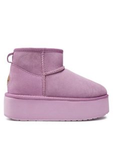 EMU Australia Śniegowce Stinger Micro Flatform W13082 Różowy. Czerwone buty zimowe EMU Australia, ze skóry, bez obcasa, bez zapięcia. Za 659,99 zł.