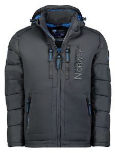 Geographical Norway Kurtka zimowa "Beachwood" w kolorze antracytowym rozmiar: XL. Czarne kurtki Geographical Norway, na zimę, xl, bez wzorów, z puchu, bez kaptura. Za 268,95 zł.