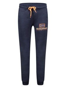 Geographical Norway Spodnie dresowe "Maleo" w kolorze granatowym rozmiar: L. Niebieskie spodnie dresowe Geographical Norway, l, bez wzorów, z dresówki. Za 105,45 zł.
