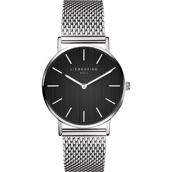 Liebeskind Zegarek kwarcowy w kolorze srebrno-czarnym rozmiar: onesize. Szare, analogowe zegarki Liebeskind. Za 283,48 zł.