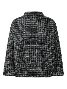 Oui Bluza w kolorze czarno-kremowym rozmiar: 38. Brązowe bluzy Oui, bez wzorów, bez kaptura. Za 239,99 zł.