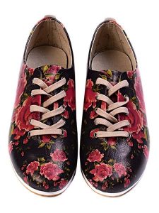 Goby Skórzane sneakersy w kolorze czarno-czerwonym rozmiar: 37. Czarne trampki Goby, bez wzorów, bez zapięcia. Za 173,99 zł.