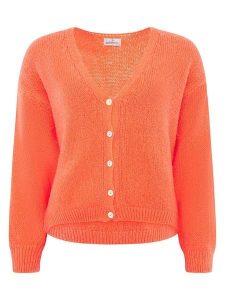 Zwillingsherz Kardigan "Uni" w kolorze pomarańczowym rozmiar: onesize. Pomarańczowe kardigany Zwillingsherz. Za 232,15 zł.