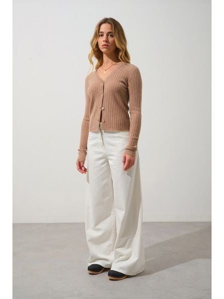 AUTHENTIC CASHMERE Kaszmirowy kardigan "Lise" w kolorze beżowym rozmiar: XL. Brązowe kardigany AUTHENTIC CASHMERE, z kaszmiru. Za 343,73 zł.