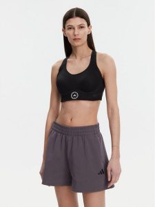 Adidas by Stella McCartney Biustonosz sportowy TruePace JD8407 Czarny. Czarne biustonosze sportowe adidas by Stella McCartney, bez wzorów, z syntetyku. Za 299,99 zł.