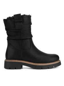 Clara Barson Botki CEO-WS6329-02 Czarny. Czarne botki Clara Barson, bez wzorów, z materiału, bez obcasa, na płaskiej podeszwie, bez zapięcia. Za 179,99 zł.