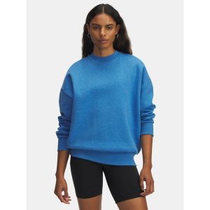 Bluza Damska Under Armour Dresowa Bez Kaptura Oversize Rival Fleece. Niebieskie bluzy Under Armour, bez wzorów, z dresówki, bez kaptura. W wyprzedaży za 136,25 zł.