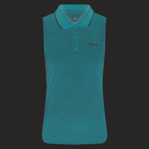 Koszulka Damska Tima II. Niebieskie bluzki Regatta, xl, bez wzorów, bez kołnierzyka, bez ramiączek. Za 79,99 zł.