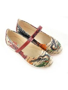 Goby Baleriny w kolorze beżowym ze wzorem rozmiar: 37. Brązowe balerinki Goby, bez wzorów, z okrągłym noskiem, bez obcasa, bez zapięcia. Za 173,99 zł.