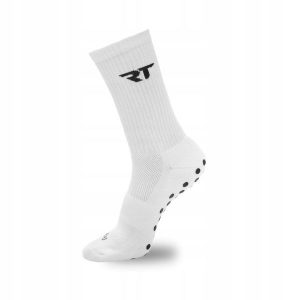 Skarpety antypoślizgowe do piłki nożnej REA TAPE Socks. Skarpetki REA TAPE, bez wzorów, z bawełny. Za 34,99 zł.
