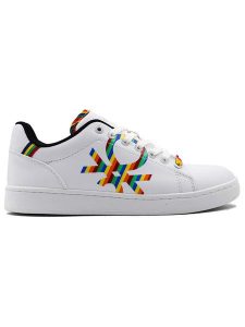 Benetton Sneakersy w kolorze biało-żółtym rozmiar: 35. Białe trampki Benetton, bez wzorów, bez zapięcia. Za 149,31 zł.