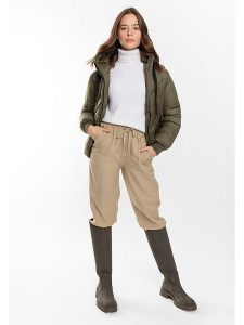 Northwood Kurtka zimowa "Nessa" w kolorze khaki rozmiar: L. Brązowe kurtki Northwood, na zimę, l, bez wzorów, z puchu, bez kaptura. Za 191,42 zł.