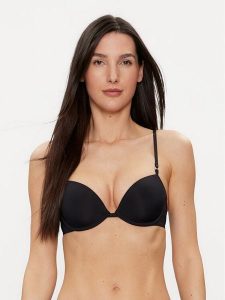 Calvin Klein Underwear Biustonosz z fiszbiną 000QF7166E Czarny. Czarne biustonosze Calvin Klein Underwear, bez wzorów, z syntetyku. Za 129,99 zł.