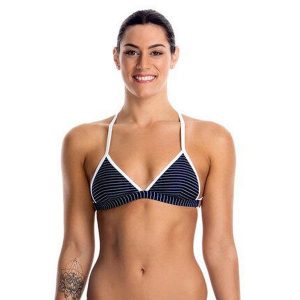Funkita Góra Od Bikini Top White Stripes. Czarne bikini Funkita, bez wzorów. Za 39,00 zł.