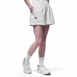 Shorty damski Kappa Iabeja Athleisure. Białe szorty Kappa, bez wzorów, sportowe. Za 273,50 zł.