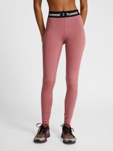 Damskie legginsy Hummel Pulse. Fioletowe legginsy Hummel, bez wzorów, z elastanu. Za 184,50 zł.