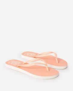 Japonki damskie Rip Curl Icons Of Surf Bloom. Czerwone klapki Rip Curl, bez wzorów, z gumy, bez obcasa. Za 73,99 zł.
