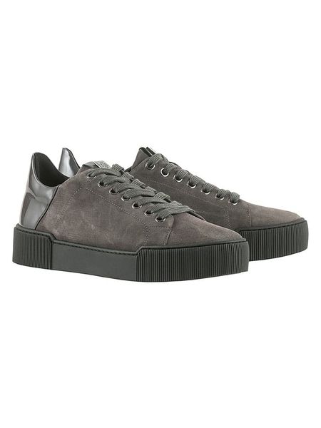 Högl Skórzane sneakersy "Blade" w kolorze antracytowym rozmiar: 41. Czarne trampki HÖGL, bez wzorów, bez zapięcia. Za 355,16 zł.
