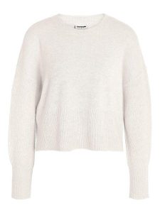 Noisy may Sweter "Nella" w kolorze kremowym rozmiar: M. Brązowe swetry oversize Noisy may, m, bez wzorów, bez ramiączek. Za 98,85 zł.