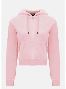Juicy Couture Bluza w kolorze jasnoróżowym rozmiar: M. Różowe bluzy Juicy Couture, m, bez wzorów, bez kaptura. Za 217,99 zł.