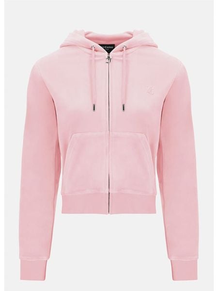 Juicy Couture Bluza w kolorze jasnoróżowym rozmiar: M. Różowe bluzy Juicy Couture, m, bez wzorów, bez kaptura. Za 217,99 zł.