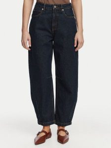 French Connection Jeansy 749A8 Niebieski Balloon Fit. Niebieskie jeansy French Connection, bez wzorów, z bawełny. Za 421,99 zł.