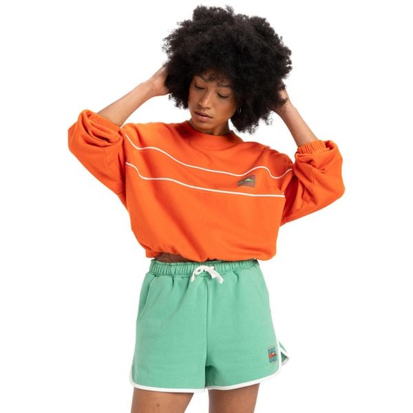 Spodenki z elastyczną talią dla Kobiety SCALLOP Zielony. Zielone szorty Quiksilver, bez wzorów, z bawełny. Za 229,99 zł.