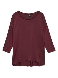 Vero Moda Koszulka w kolorze fioletowym rozmiar: XS. Różowe bluzki Vero Moda, xs, bez wzorów, z lyocellu, bez kołnierzyka, bez ramiączek. Za 48,39 zł.
