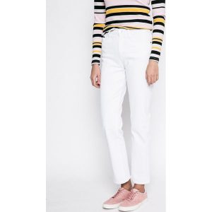 Calvin Klein Jeans - Jeansy White Wash. Białe jeansy marki Calvin Klein Jeans, z bawełny. W wyprzedaży za 229,90 zł.