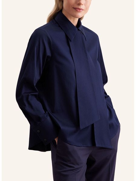 Seidensticker Bluzka w kolorze granatowym rozmiar: 36. Niebieskie bluzki Seidensticker, bez wzorów, bez kołnierzyka, bez ramiączek. Za 179,64 zł.