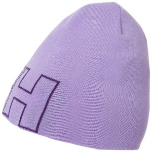Czapka na zimę unisex Helly Hansen Outline Beanie. Fioletowe czapki Helly Hansen, bez wzorów. Za 69,99 zł.