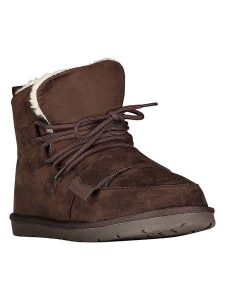 Geographical Norway Botki zimowe "Olasneige" w kolorze brązowym rozmiar: 37. Brązowe botki Geographical Norway, na zimę, bez wzorów, z futra, bez obcasa, bez zapięcia. Za 202,03 zł.