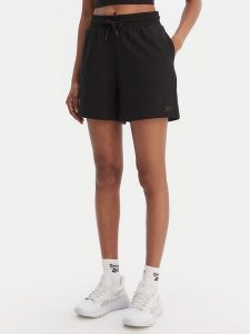 Reebok Szorty sportowe Jacqueline RK25500CCW Czarny Regular Fit. Czarne spodenki sportowe Reebok, xs, bez wzorów, z bawełny. Za 99,99 zł.