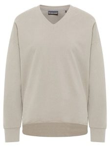 ELBSAND Bluza "Jördis" w kolorze beżowym rozmiar: M. Brązowe bluzy ELBSAND, m, bez wzorów, bez kaptura. Za 158,47 zł.