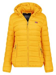 Geographical Norway Kurtka pikowana "Atikolor" w kolorze musztardowym rozmiar: XL. Żółte kurtki Geographical Norway, xl, bez wzorów, bez kaptura. Za 153,71 zł.