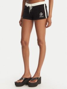 Juicy Couture Szorty sportowe Applique Terry JCWHS126315 Czarny Slim Fit. Czarne spodenki sportowe Juicy Couture, m, bez wzorów, z bawełny. Za 239,99 zł.