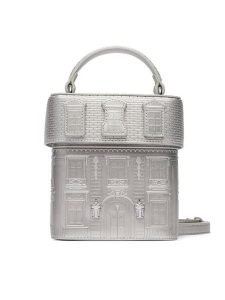 KARL LAGERFELD Torebka B4W30113 Srebrny. Szare kuferki KARL LAGERFELD, bez wzorów, ze skóry, bez dodatków. Za 1 299,00 zł.