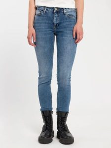 Cross Jeans Dżinsy - Slim fit - w kolorze niebieskim rozmiar: W33/L32. Niebieskie jeansy Cross Jeans, z aplikacjami, z jeansu. Za 83,42 zł.