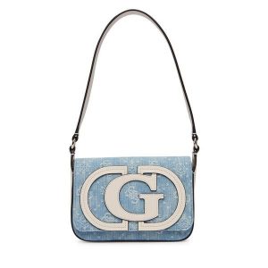 Torebka Guess. Niebieskie torebki klasyczne Guess, z aplikacjami, bez dodatków. Za 544,99 zł.
